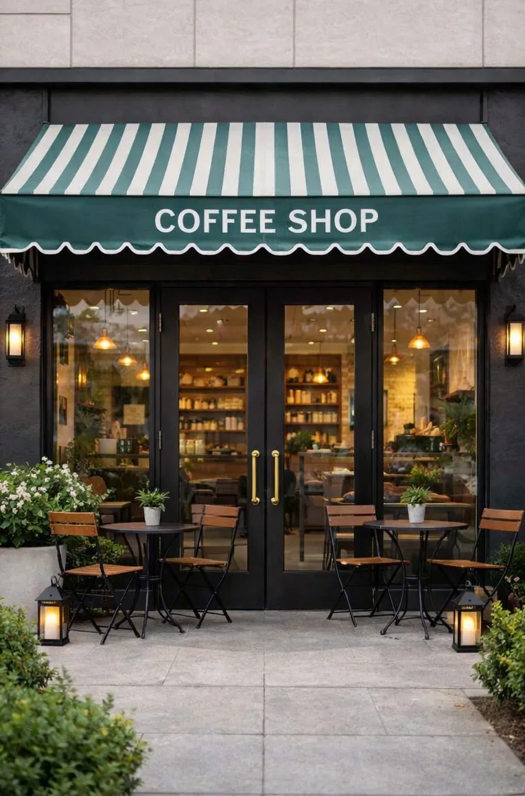Modern Awnings image for Shop entrance