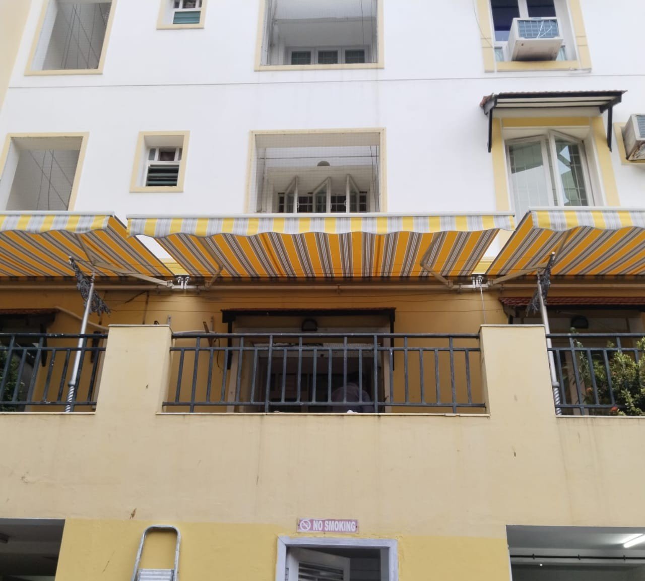 Modern awnings for apartments
