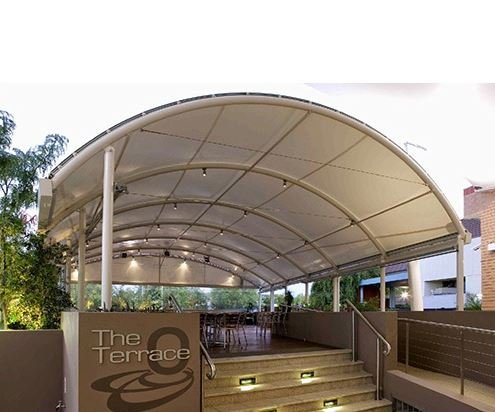 Tensile Structure for Public Outdoor Pedestrial areas