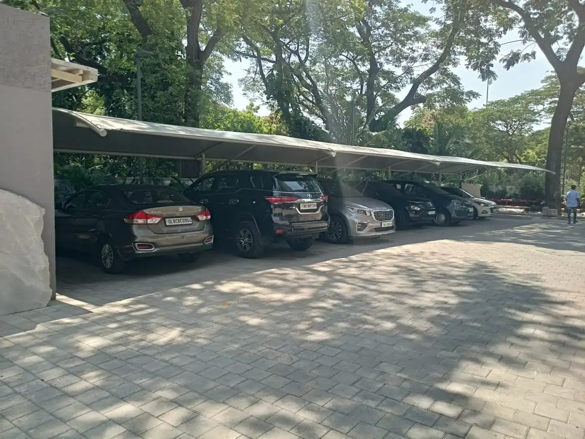 Applications Modern Tensile structure for car parking area