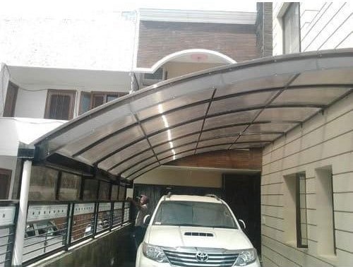 Applications Polycarbonate roof for car parking area