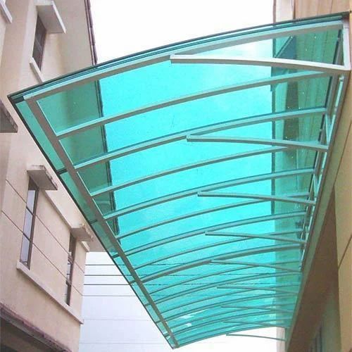 Applications Polycarbonate roof for Apartment entrance
