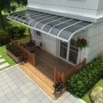 Polycarbonate roofs for residential entrance area
