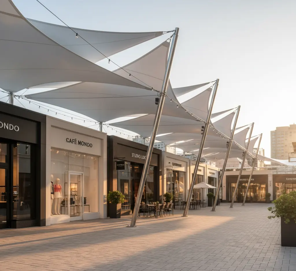 Why Aerozhade section image of Luxury-Tensile-structures-for-shop-front-image