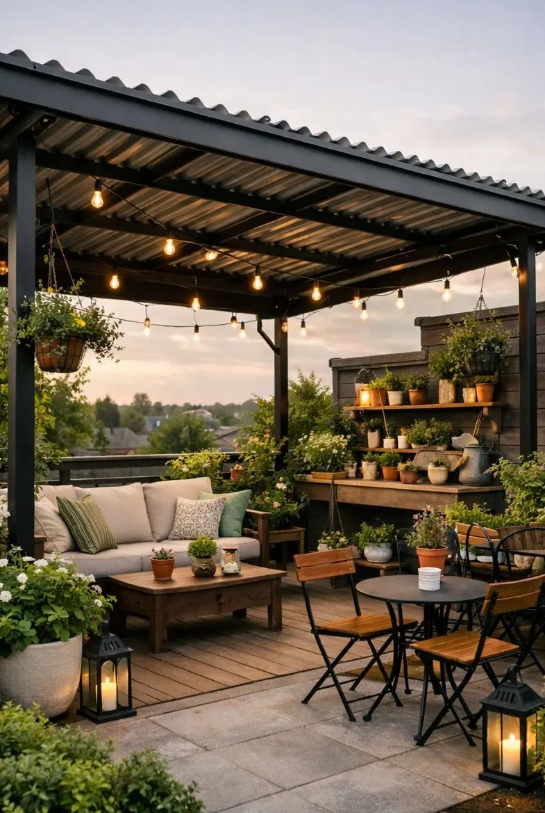 Applications Modern Metal Sheet roof for Roof top