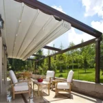 Modern Retractable Roof for Outdoor space for a hotel