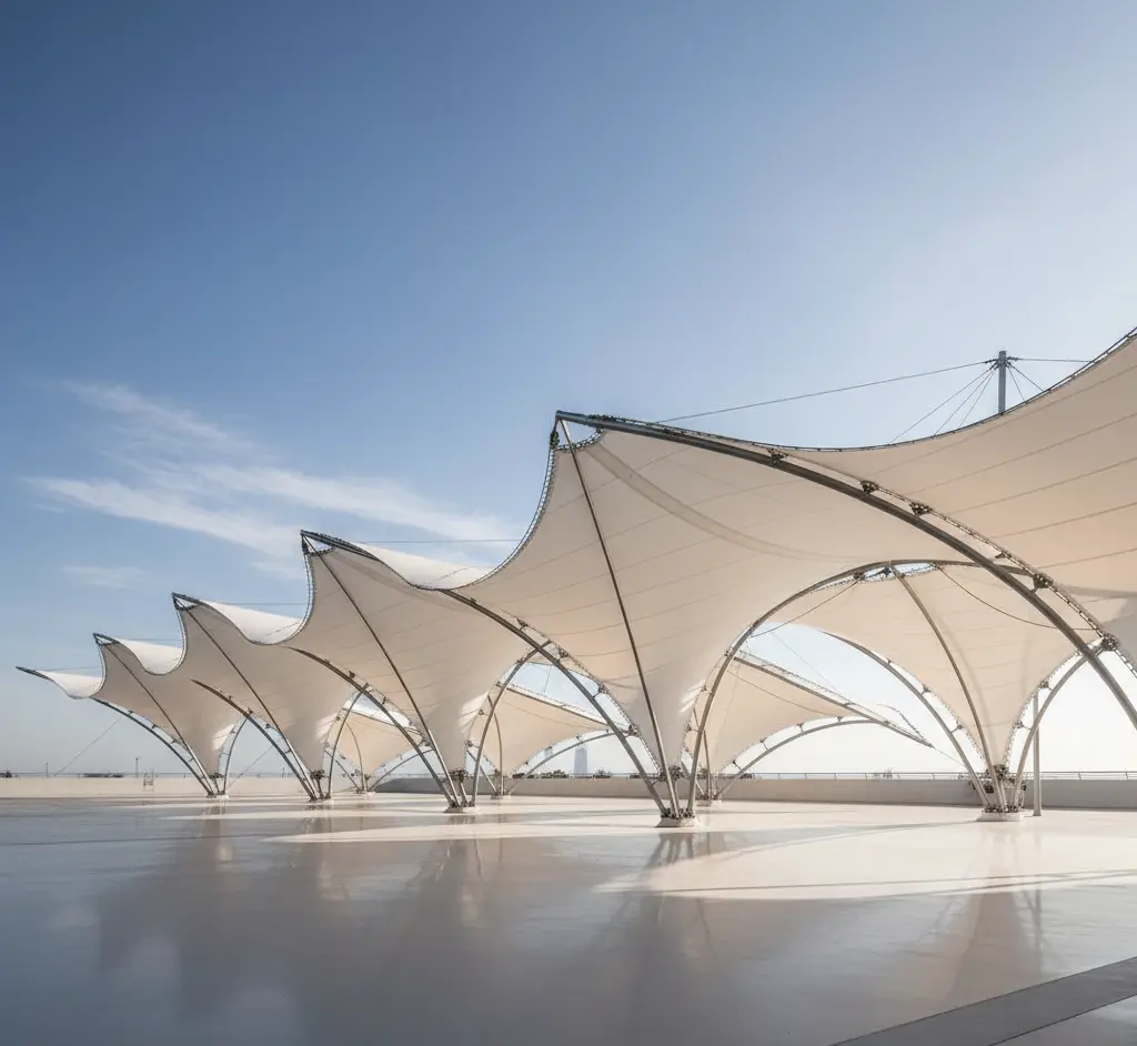 Brand title bg image of Modern-Tensile-structure-for-public-walkways
