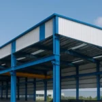 Pre-Engineered Building(PEB) structure image for industrial workshop